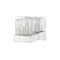 Z-Lite Fallon 1 Light Wall Sconce, Chrome & Clear Ribbed, Frosted 468-1S-CH - alternate 4
